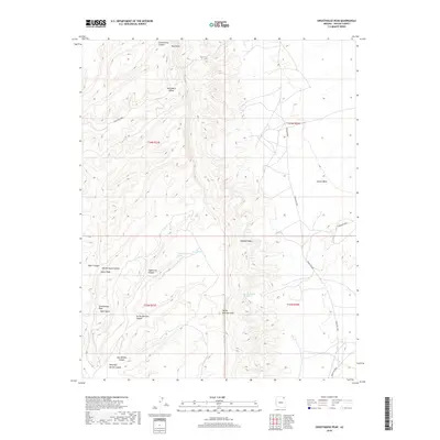 2018 Map of Sweathouse Peak, 2018 Print