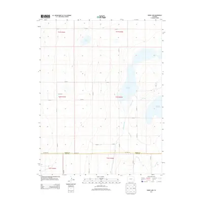 2013 Map of Swede Lake, 2013 Print