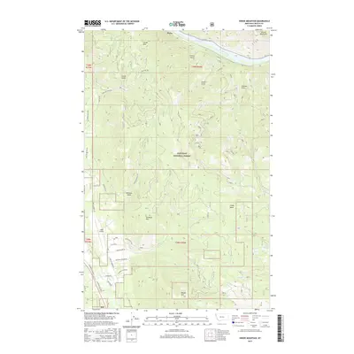 2017 Map of Swede Mountain, 2017 Print