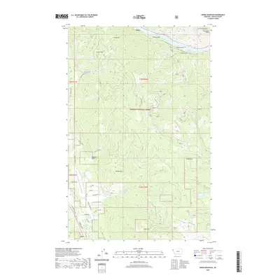 2020 Map of Swede Mountain, 2020 Print