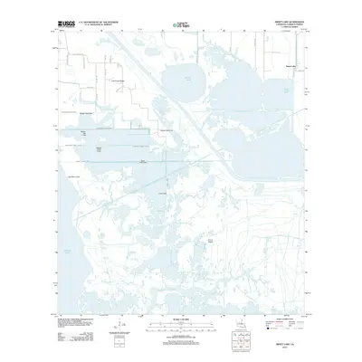 2012 Map of Sweet Lake, 2012 Print