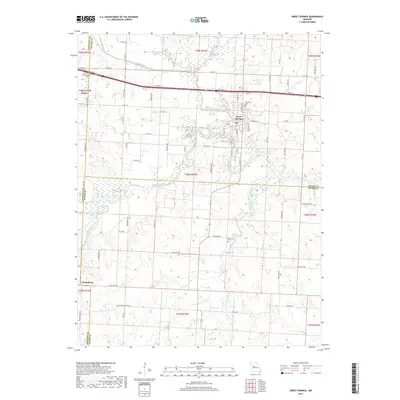 2017 Map of Sweet Springs, 2017 Print