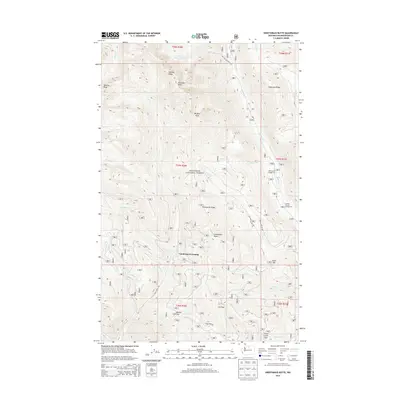 2014 Map of Sweetgrass Butte, 2014 Print