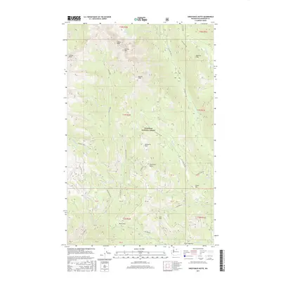 2017 Map of Sweetgrass Butte, 2017 Print