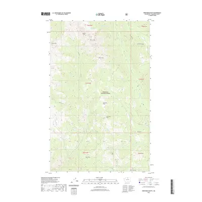2020 Map of Sweetgrass Butte, 2020 Print