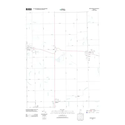 2013 Map of Sweetser, 2013 Print