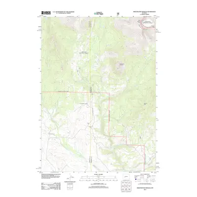 2012 Map of Sweetwater Needles, 2012 Print