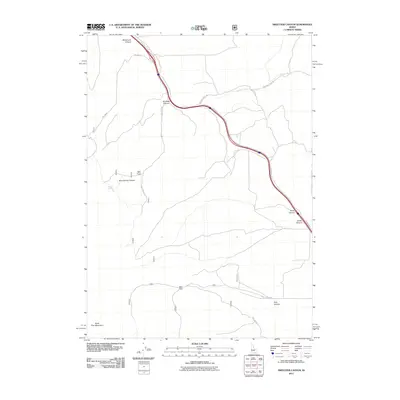 2011 Map of Sweetzer Canyon, 2011 Print