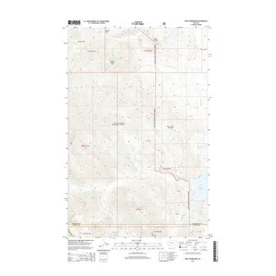 2014 Map of Swift Reservoir, 2014 Print