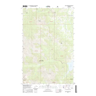 2017 Map of Swift Reservoir, 2017 Print