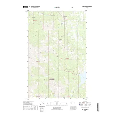 2020 Map of Swift Reservoir, 2020 Print