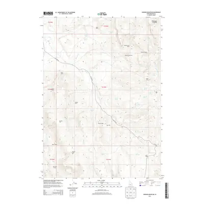 2013 Map of Swisher Mountain, 2013 Print