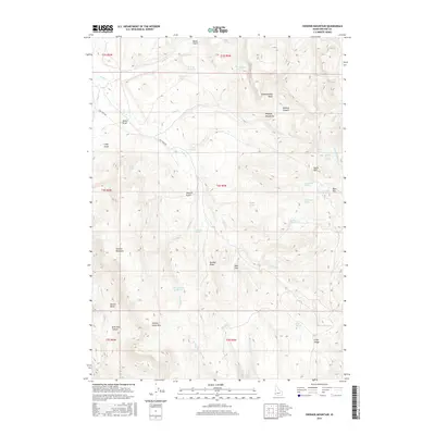 2017 Map of Swisher Mountain, 2017 Print