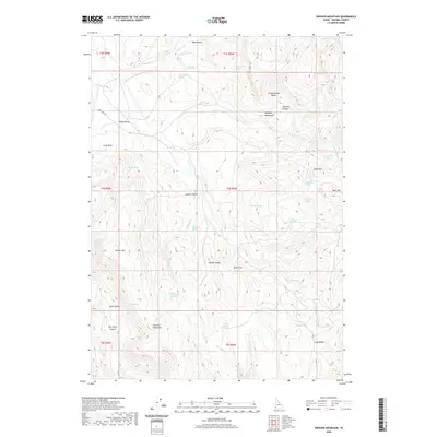 2020 Map of Swisher Mountain, 2020 Print