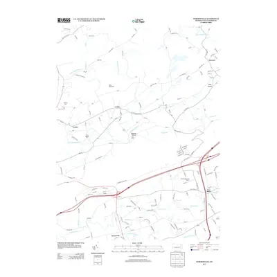 2013 Map of Sybertsville, 2013 Print
