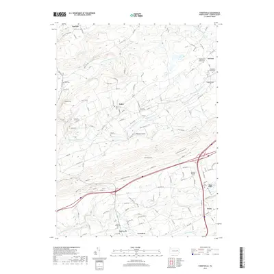 2019 Map of Sybertsville, 2019 Print