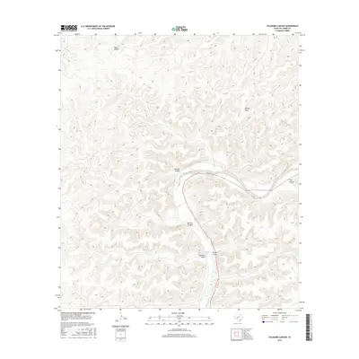 2016 Map of Sycamore Canyon, 2016 Print