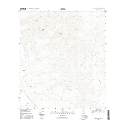 2016 Map of Sycamore Mountain, 2016 Print