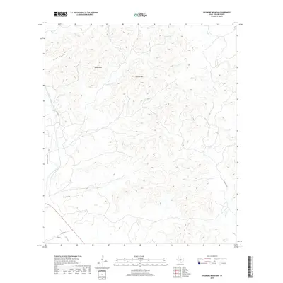 2019 Map of Sycamore Mountain, 2019 Print