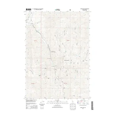 2013 Map of Sydney Butte, 2013 Print