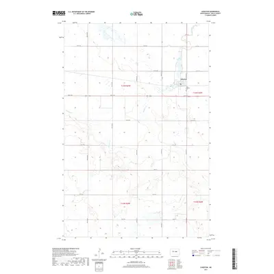 2017 Map of Sykeston, 2017 Print