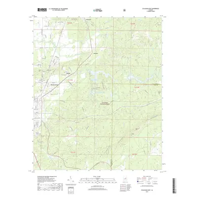 2018 Map of Sylacauga East, 2018 Print