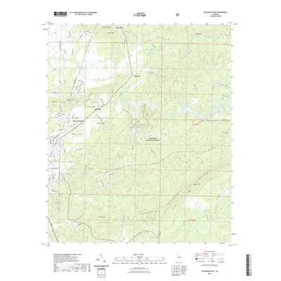 2021 Map of Sylacauga East, 2021 Print