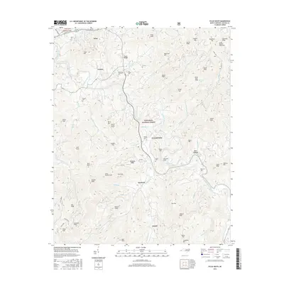 2016 Map of Sylva South, 2016 Print