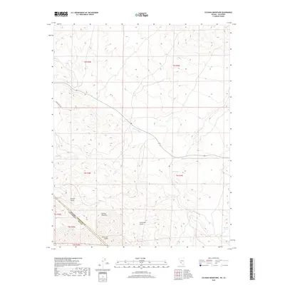 2018 Map of Sylvania Mountains, 2018 Print