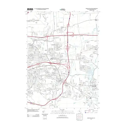 2013 Map of Syracuse East, 2013 Print