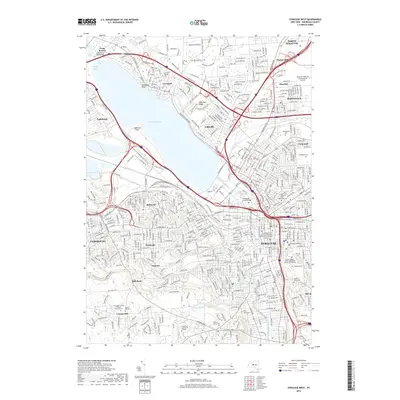 2019 Map of Syracuse West, 2019 Print