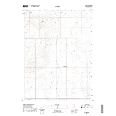 2017 Map of T B Ranch, 2017 Print