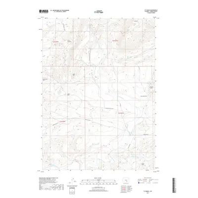2017 Map of T E Ranch, 2017 Print