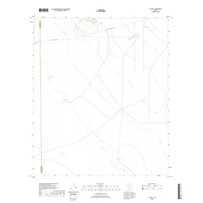 2019 Map of T P Well, 2019 Print
