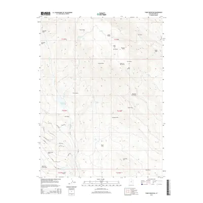 2014 Map of Tabby Mountain, 2014 Print