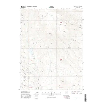 2017 Map of Tabby Mountain, 2017 Print