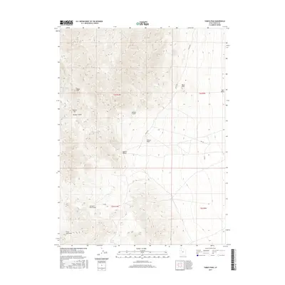 2017 Map of Tabbys Peak, 2017 Print