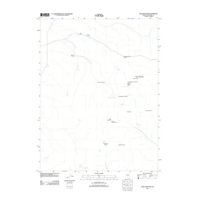 2011 Map of Table Mountain, 2011 Print