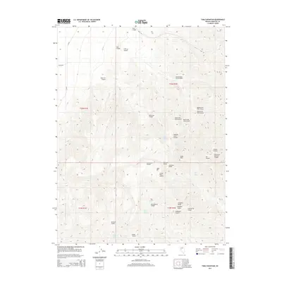 2014 Map of Table Mountain, 2014 Print