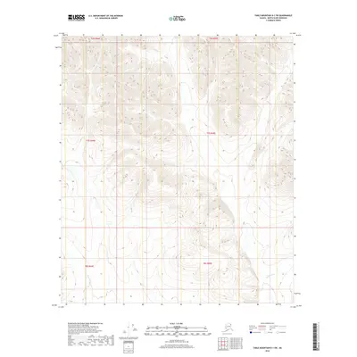 2018 Map of Table Mountain D-1 SW, 2018 Print