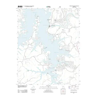 2012 Map of Table Rock Dam, 2012 Print