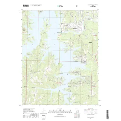 2017 Map of Table Rock Dam, 2017 Print