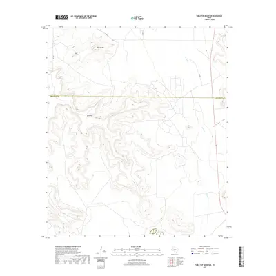 2019 Map of Table Top Mountain, 2019 Print