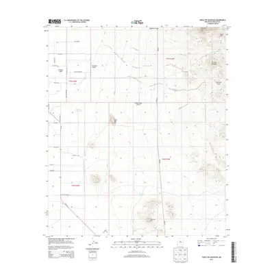 2013 Map of Table Top Mountain, 2013 Print
