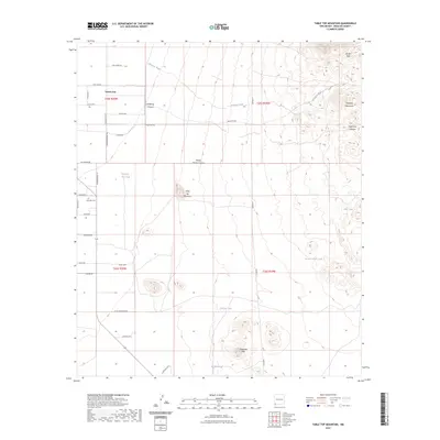 2023 Map of Table Top Mountain, 2023 Print