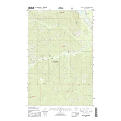 2017 Map of Table Top Mountain, 2017 Print