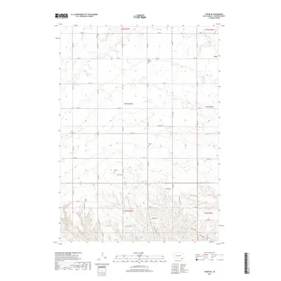 2017 Map of Tabor NE, 2017 Print