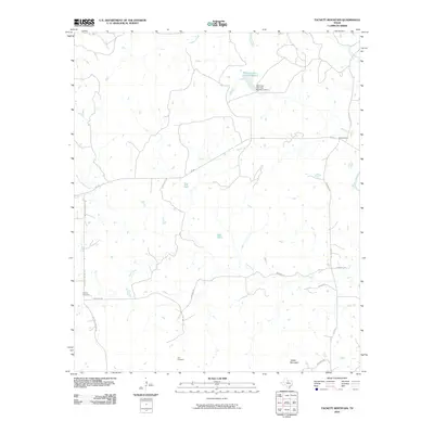 2010 Map of Tackett Mountain, 2010 Print