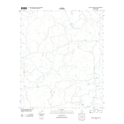 2012 Map of Tackett Mountain, 2012 Print