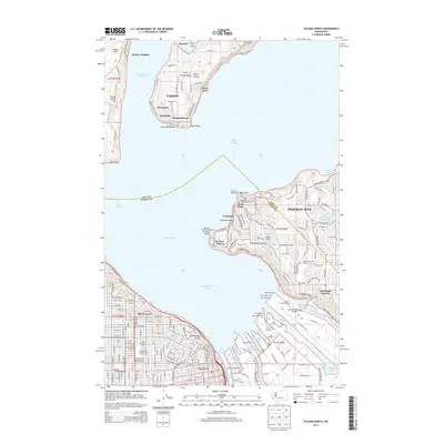 2014 Map of Tacoma North, 2014 Print